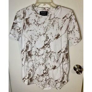 PACSUN Women's Size Medium Brown Tie Dye Short Sleeve T-Shirt